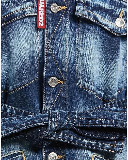 DSquared² Blue Denim Outerwear
