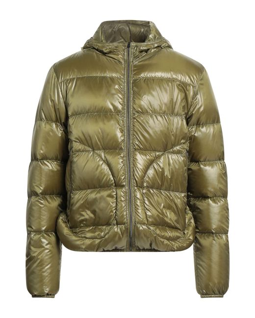 Herno Green Military Puffer Polyamide for men