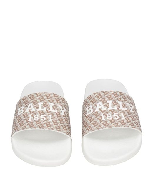 Bally White Sandals Rubber