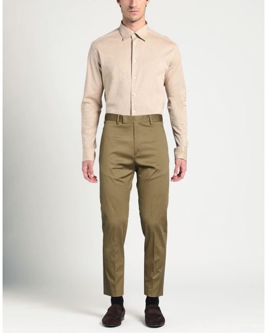 Germano Natural Military Pants Cotton, Elastane for men