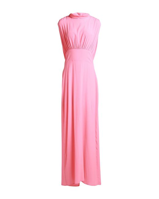 Semicouture Pink Maxi Dress