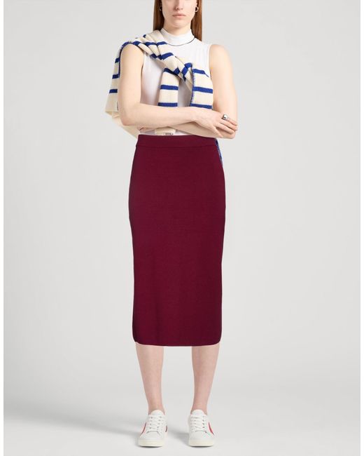 Kontatto Red Midi Skirts