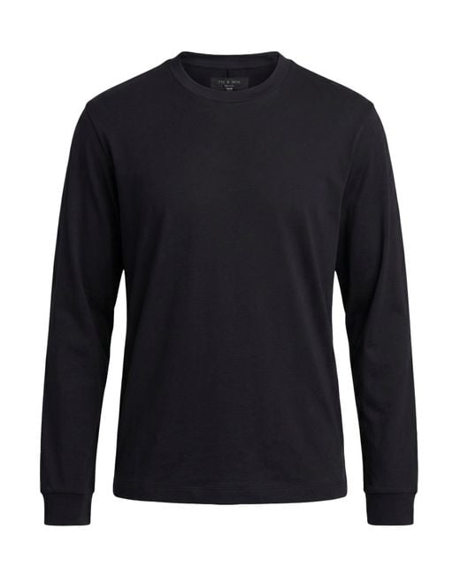 Rag & Bone Blue T-Shirt Cotton, Tencel for men