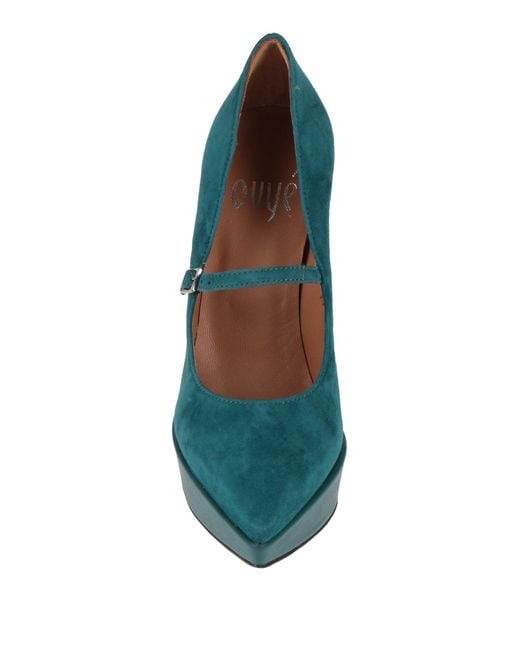 Ovyè Green Pumps Leather
