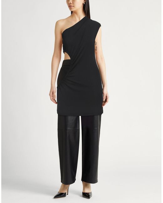 Erika Cavallini Semi Couture Black Top Acetate, Polyamide, Elastane