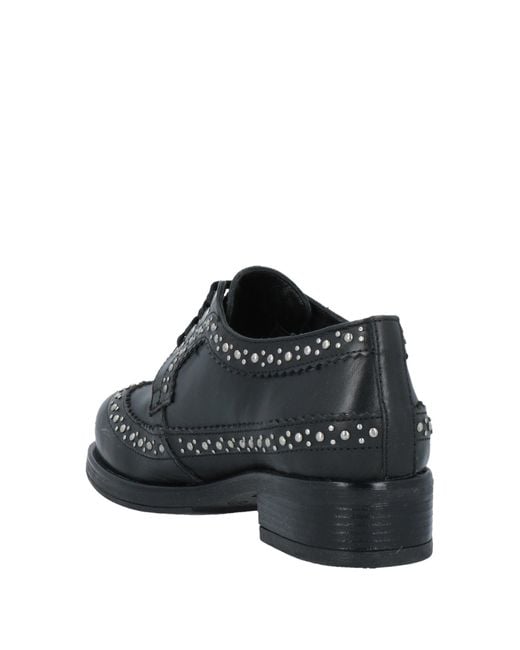 Melluso Walk Black Lace-up Shoes