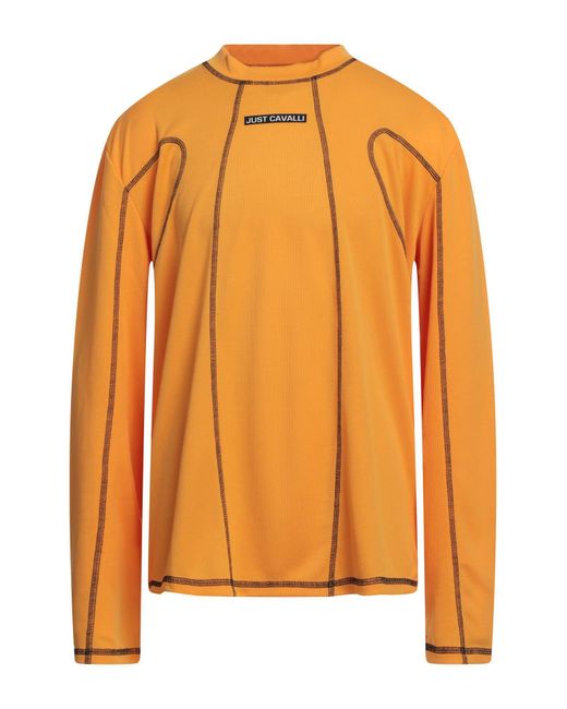 Just Cavalli Orange T-shirt for men