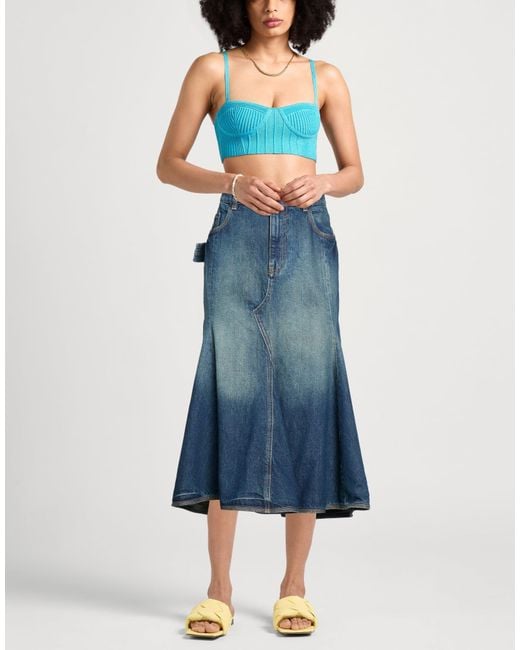 Marc Jacobs Blue Denim Skirt Cotton