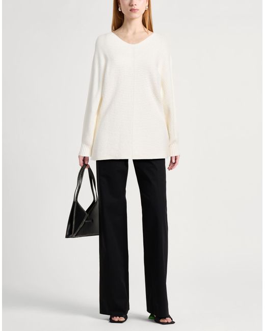 Alpha Studio White Pullover