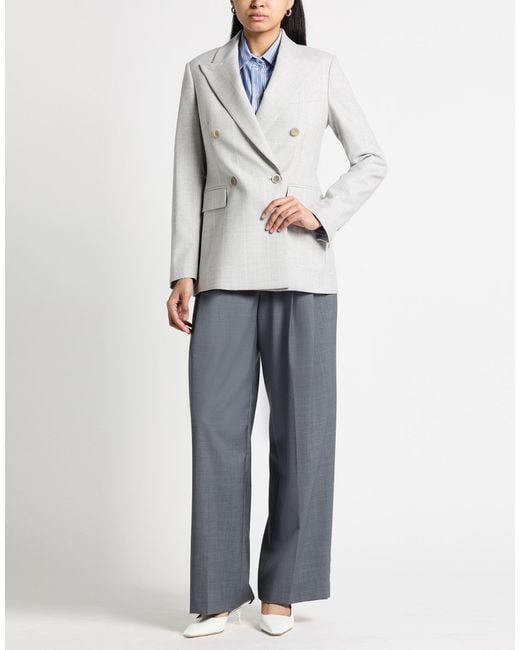 Eleventy White Light Blazer Wool