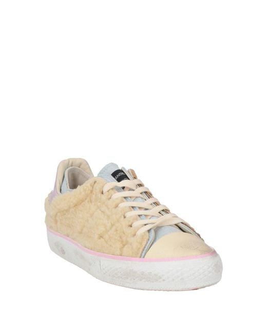 HIDNANDER Natural Ivory Sneakers Textile Fibers