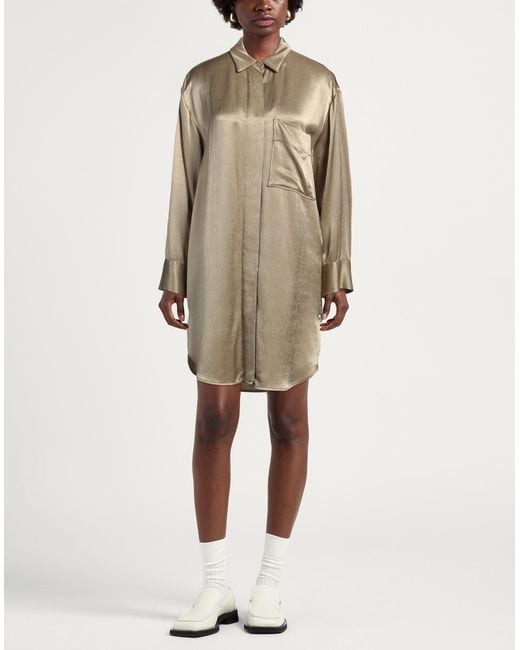 By Malene Birger Natural Mini Dress Viscose