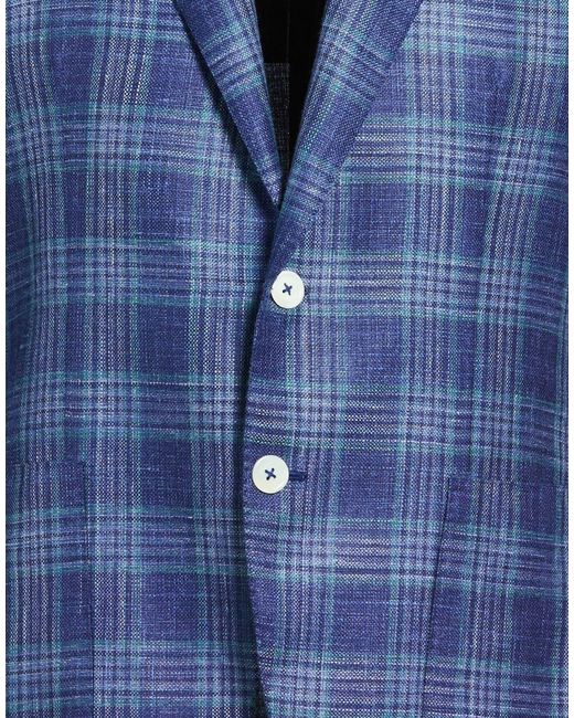 Isaia Blue Blazers for men
