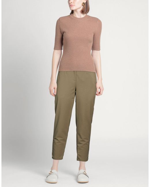 ALESSIA SANTI Natural Pants Polyester, Elastane