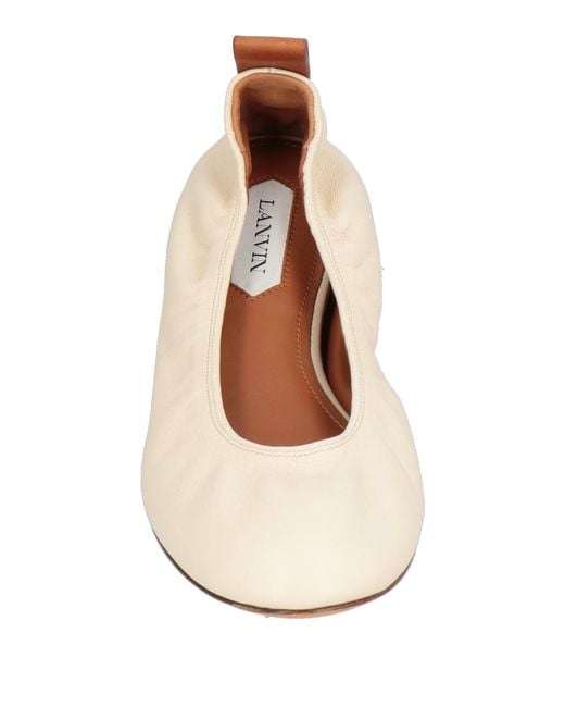 Lanvin Natural Ballet Flats