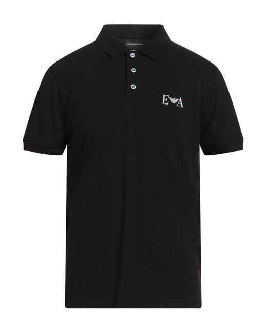 Emporio Armani Black Polo Shirt for men