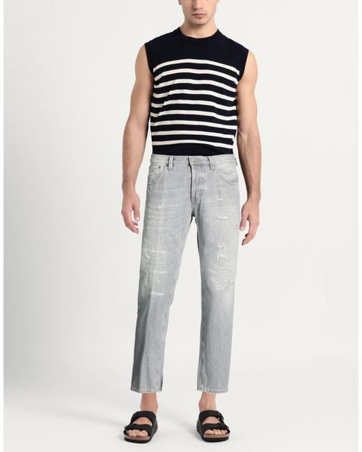 Dondup Gray Jeans Cotton for men