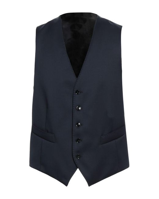 Sartoria Latorre Blue Tailored Vest for men