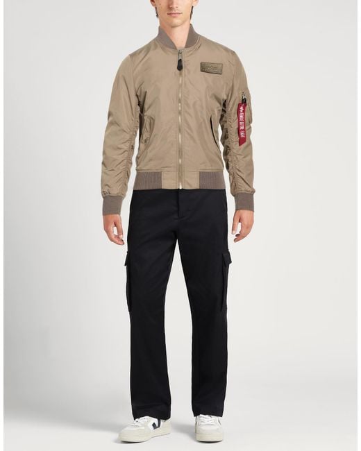 Alpha Industries Brown Jacket Nylon for men