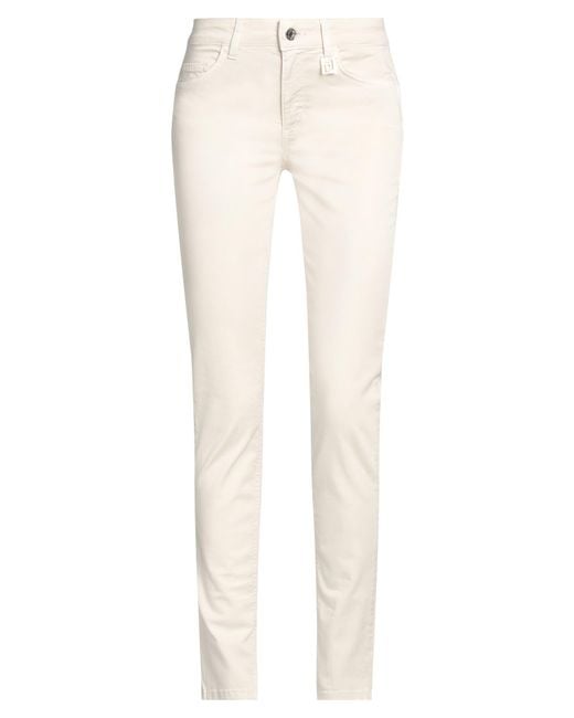 Liu Jo White Pants Cotton, Elastane