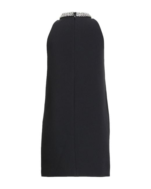 Sandro Black Mini Dress Polyester, Elastane