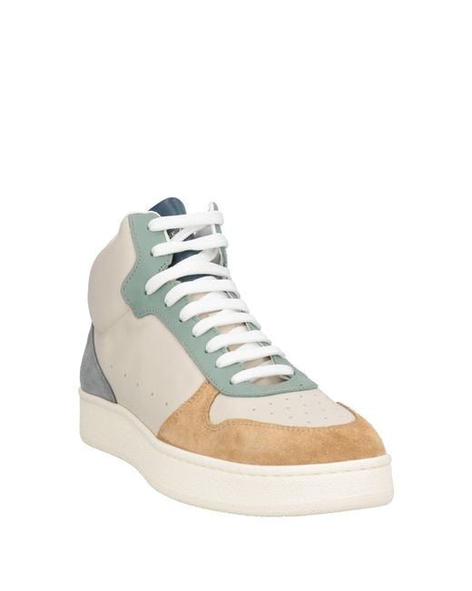 Officine Creative Natural Sand Sneakers Leather
