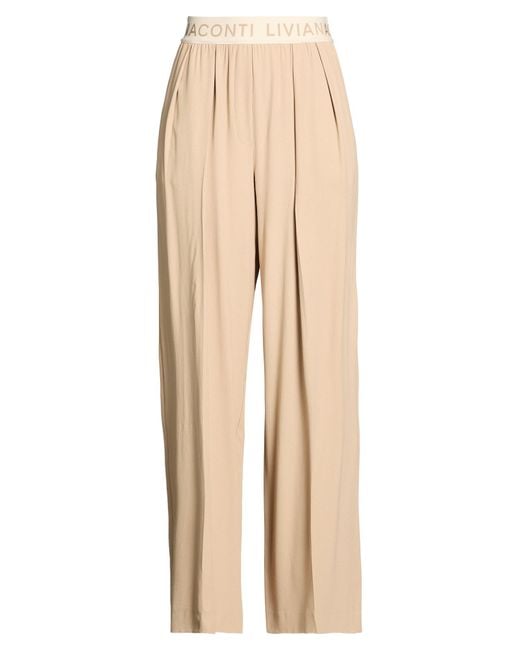 Liviana Conti Natural Pants Viscose, Acetate