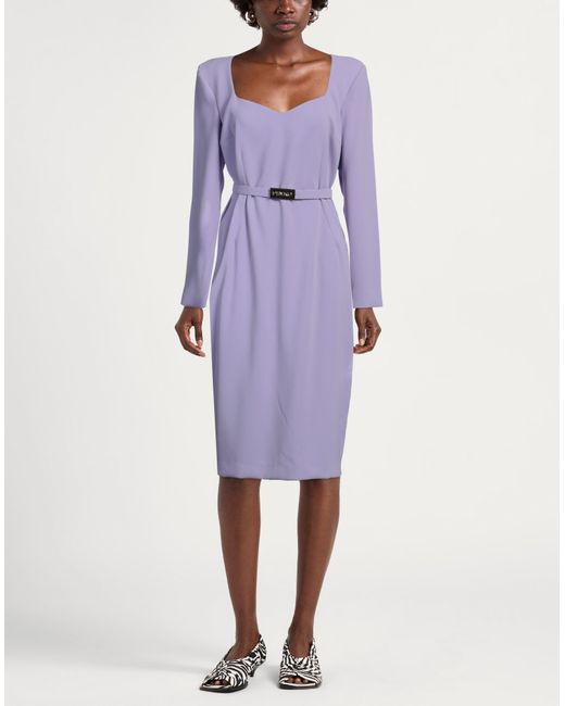Pinko Purple Midi Dress