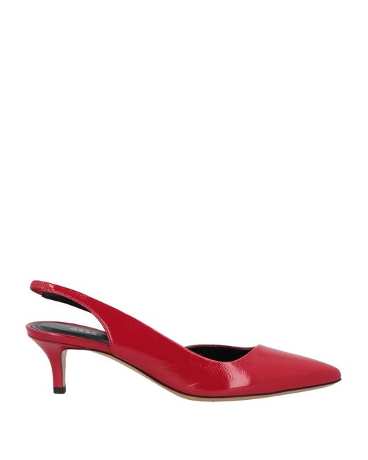 Isabel Marant Red Pumps Sheepskin
