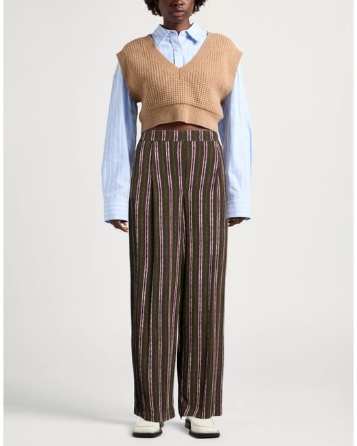 Dixie Brown Dark Pants Viscose
