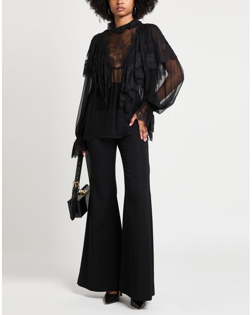 Dolce & Gabbana Black Top Viscose, Silk, Elastane