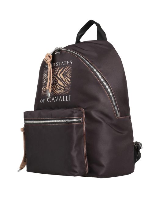 Roberto Cavalli Brown Rucksack for men
