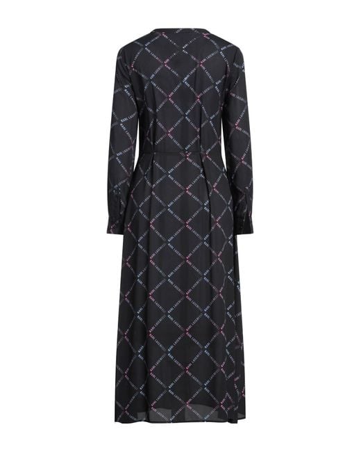 Karl Lagerfeld Black Midi-Kleid