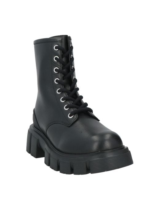 Love Moschino Black Ankle Boots Leather
