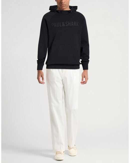 Paul & Shark Blue Sweatshirt Cotton, Nylon, Elastane for men