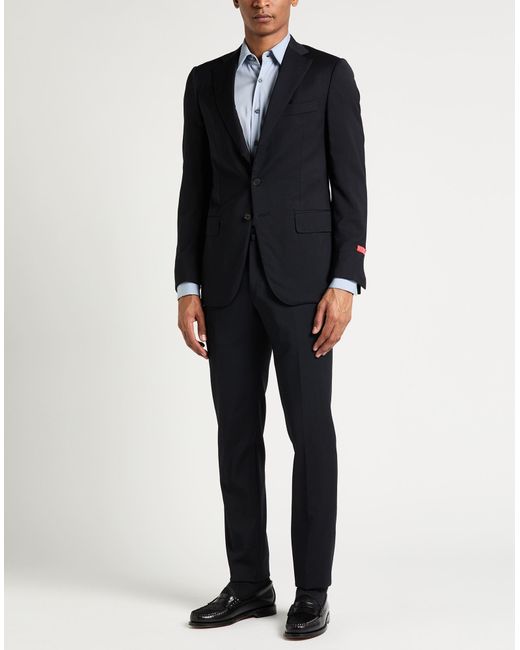 Isaia Blue Midnight Suit Wool for men