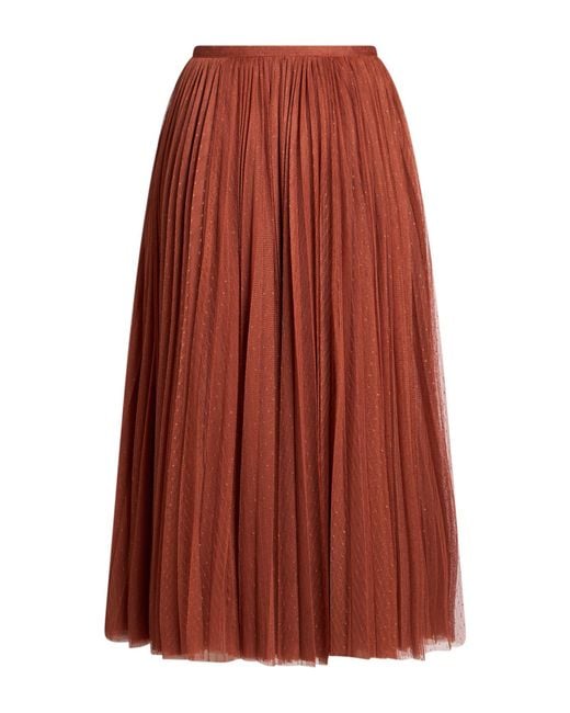 Philosophy Di Lorenzo Serafini Red Midi Skirt