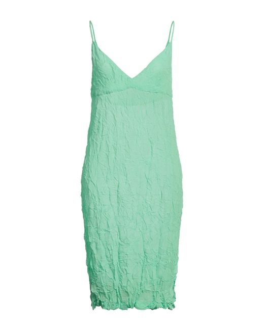 Dries Van Noten Green Midi-Kleid