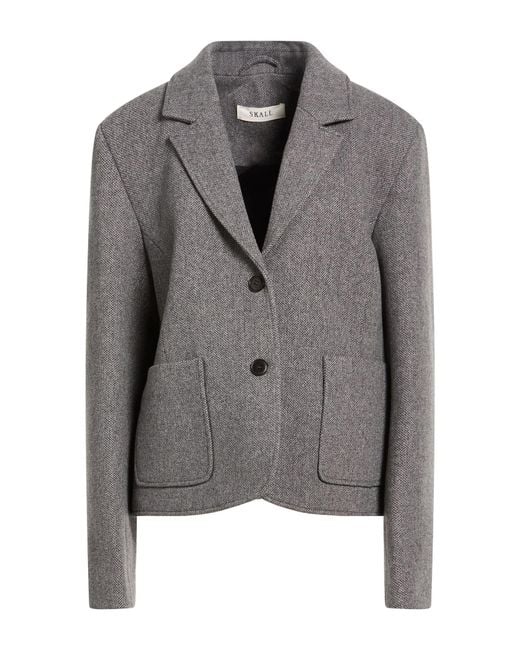 Skall Studio Gray Blazer Recycled Wool