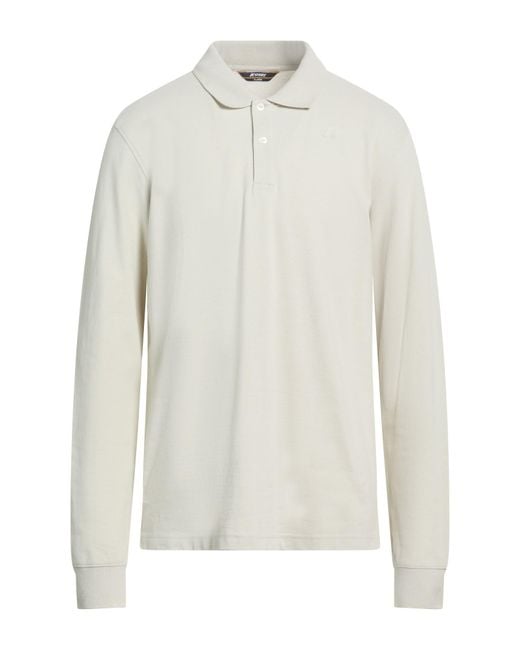 K-Way White Light Polo Shirt Cotton, Elastane for men