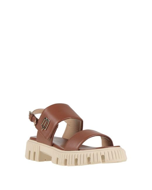 Baldinini Brown Tan Sandals Leather