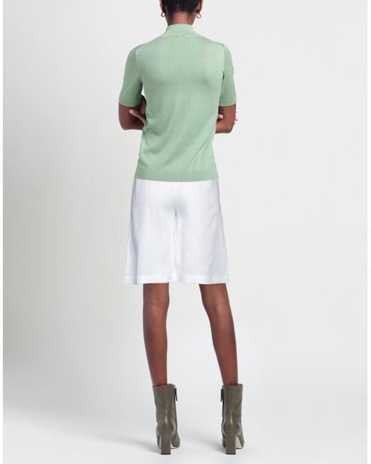 La Fileria White Shorts & Bermuda Shorts Linen