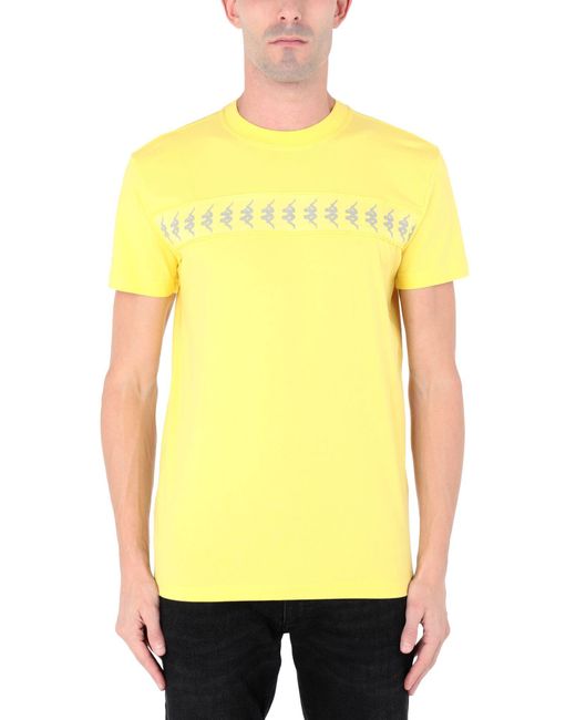 Kappa Yellow Kontroll Reflective Banda T-Shirt Cotton for men