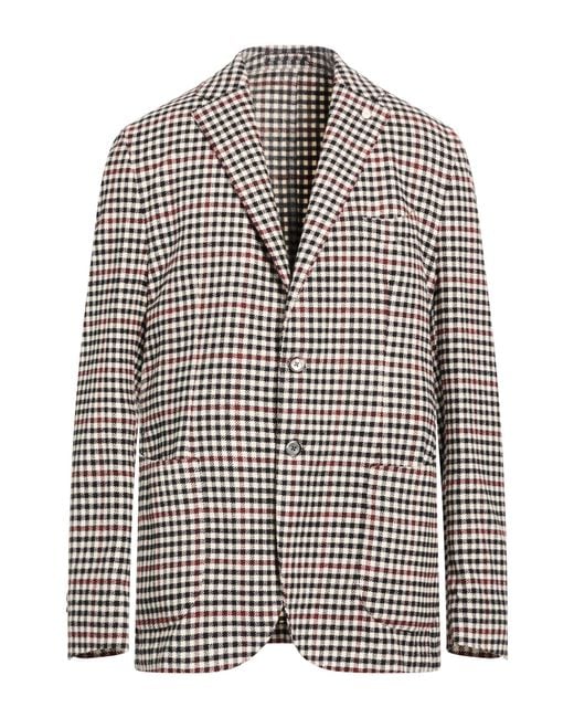 Luigi Bianchi White Blazer Cotton for men