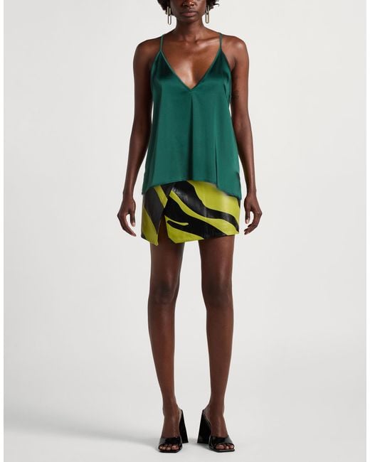 Carla G Green Top Acetate, Viscose, Elastane
