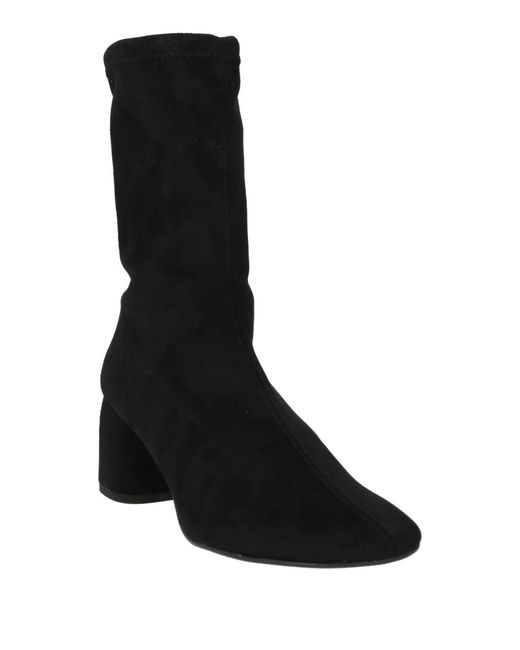 Angel Alarcon Black Ankle Boots Textile Fibers