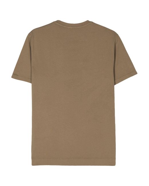 T-shirt di Boglioli in Brown da Uomo