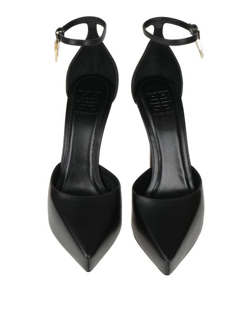 Givenchy Black Leather G-Lock Pumps