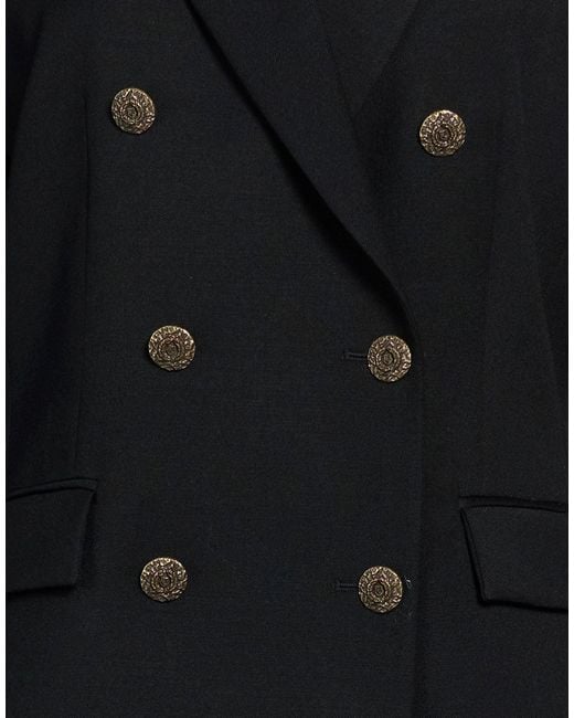 Dondup Black Blazer Virgin Wool