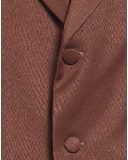 MARSĒM Brown Collection Blazer Polyester, Viscose, Elastane for men
